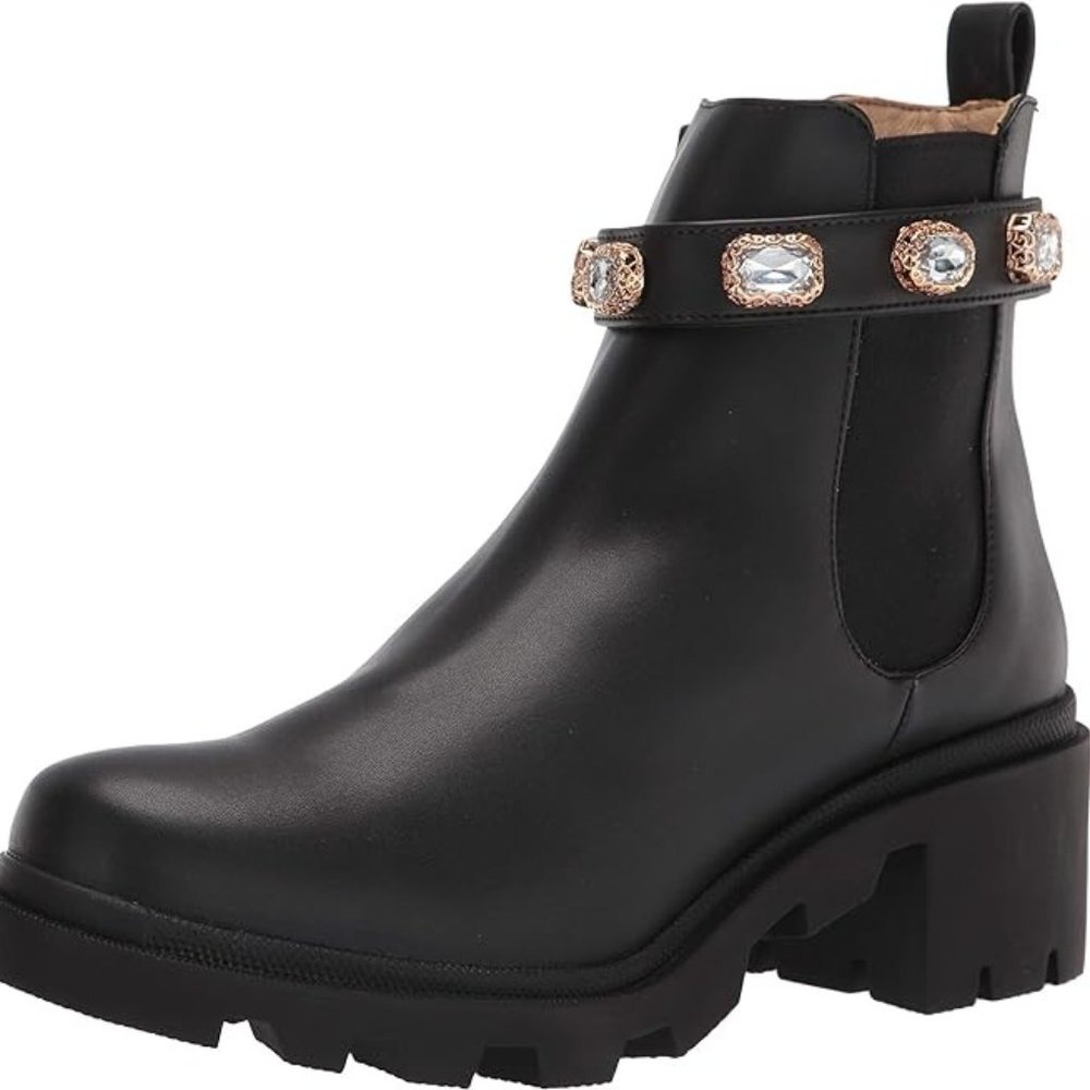 Steve Madden Amulet Black Ankle Boots